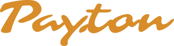 The word 'Payton' is shown in a warm orange cursive script font on a plain white background.